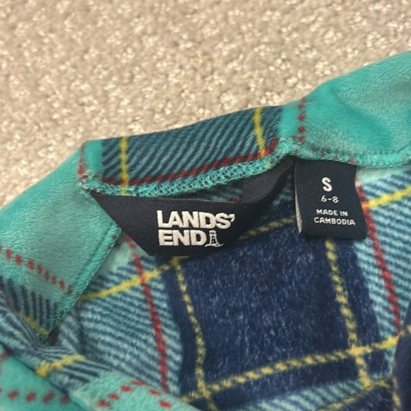 Lands’ End Cozy Long Sleeve Pajama Top & Legging Set - Picture 2 of 7